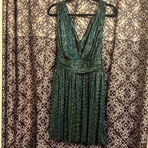 Lulu's plunge shimmery dress